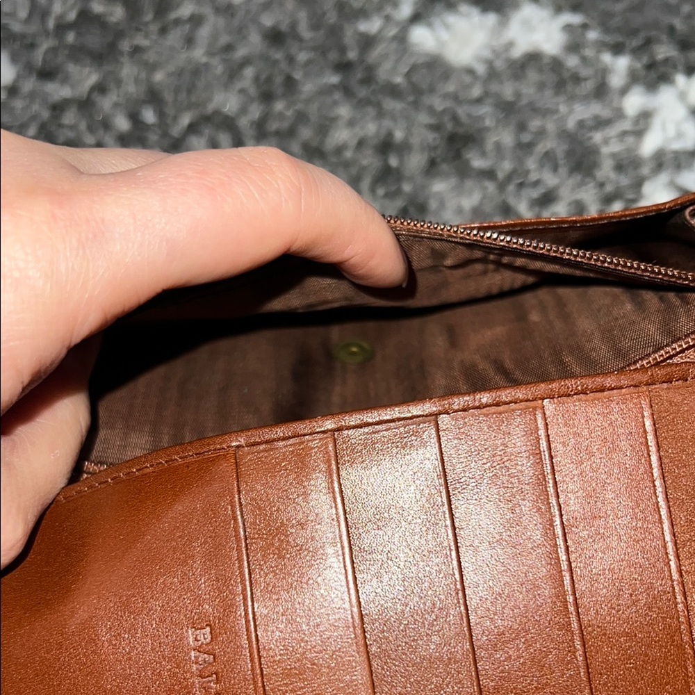EUC Authentic Vintage Bally Dolce Brandy Calf Long Wallet - Picture 15 of 16